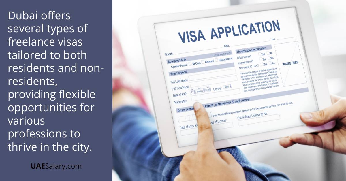 Types of Dubai Freelance Visas
